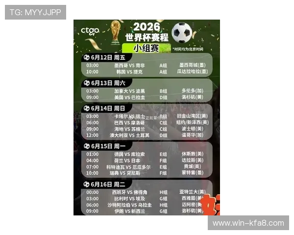 2026年世界杯亚洲区预选赛赛程表及比赛时间安排详细介绍